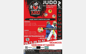 Affiche judo spécifique La Motte