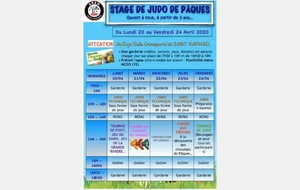 ANNULER Stage Judo Saint-Raphael