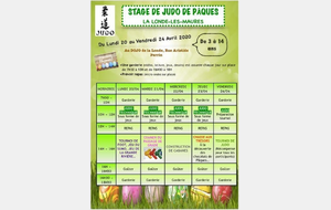 ANNULER Stage Judo La Londe