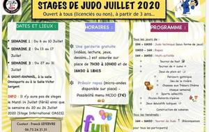 Stage Judo Saint-Raphael Ete Juillet 2020