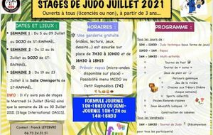 Stage de Judo Ete S29 Juillet 2021 St Raphael