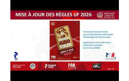 Mise à jour des règles IJF - Février 2026